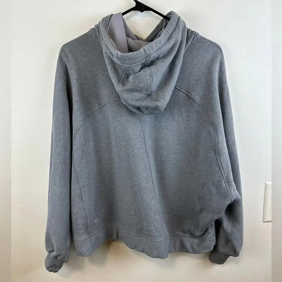 Lululemon Broken Beats Hoodie Heathered Glacier Grey size X/S - Picture 6 of 16
